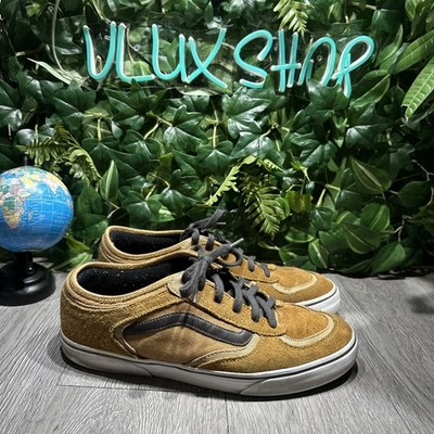 Vans Mens Geoff Rowley Low Skate Shoes Brown Suede Vulc Size  display picture 2
