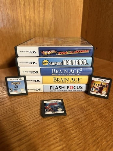 Nintendo DS Game Lot Mario Iron Man Brain Age