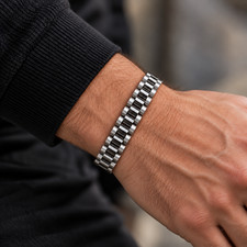 JON&Egrave;RA PRESIDENT&Egrave; &ndash; Hochwertiges Herrenarmband aus Edelstahl im Pr&auml;sidenten-Stil