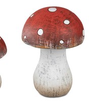 Dekoobjekt Fliegenpilz Herbstfarben H. 16Cm Weiß Rot Keramik Formano Wa