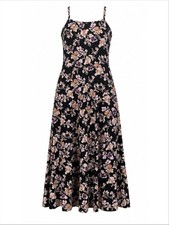 Pact Organic Cotton Floral Maxi Dress ~ Size L ~ Item #13154