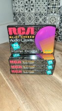 New Sealed Lot of 4 RCA HI-FI RC90 Stereo Blank Audio 90 Minute Cassette Tapes