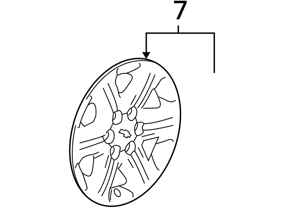 2009 Chevrolet Traverse Rim Wheel Center Cap VT2C5 - Image 4 of 4