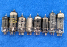Lot of 8 Vintage Vacuum Tubes Philips General Electric Sylvania RCA Not Tested