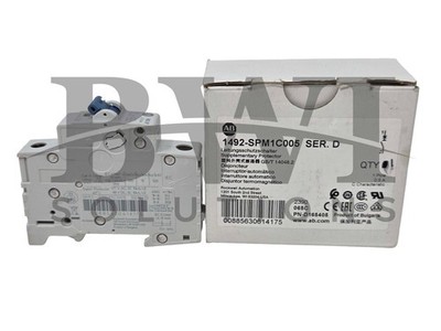 NEW Allen Bradley 1492-SPM1C005 /D Supplementary Protector 1P, .5A, 1492SPM1C005