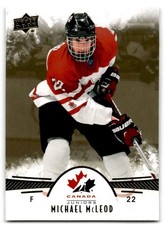 2016-17 Michael McLeod Upper Deck Team Canada Juniors Gold Rookie