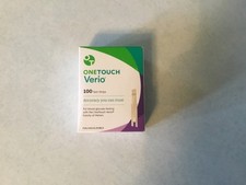 One Touch Verio Test Strips 100 Count 11/30/26 Free Shipping 