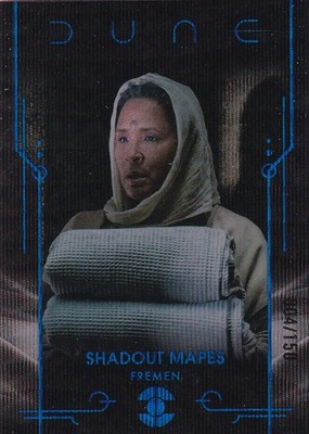 Topps Dune Chrome 2024 No. 15 Shadout Mapes Blue Wave Refractor 4/150