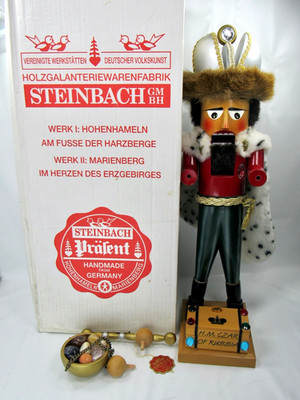 SIGNED Steinbach Czar of Russia German Wooden Nutcracker w Box & Tag 20'' S734