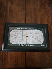 Highland Mint NHL 2008/2009 Dallas Stars Facsimile Signatures Rink Framed Modano