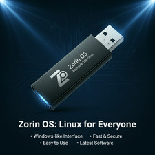 Zorin OS 18.1 Core Linux Bootable USB 3.0 64-bit  Live  Install  32GB