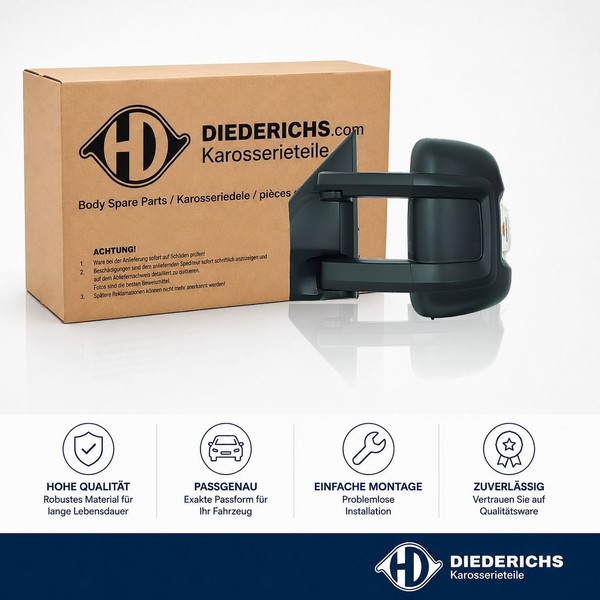 Aussenspiegel Links Diederichs 3484627 FÜR CitroËN Passend FÜR Fiat Peugeot-image