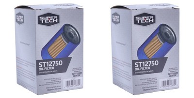 2x Super Tech ST12750 Oil Filter for Ford FL500S, XG10575, M1-212A, 57502