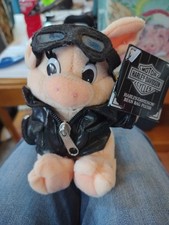 6" Harley Davidson Original Bean Bag Hog Plush 1998 Biker Cycles WITH HANG TAG