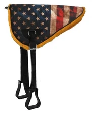 Showman American Flag Design Bareback Saddle Pad