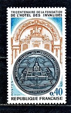 🦬Timbre France N°1801 - Luxe ** - Hôtel des Invalides - MNH** - 1974🦬