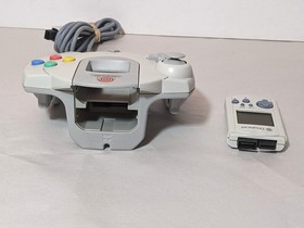Sega Dreamcast Controller w/ VMU Memory Card WORKS / NEEDS BATTERY