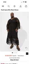 TORRID Festi Maxi Lace Bell Sleeve Tiered Dress 1X