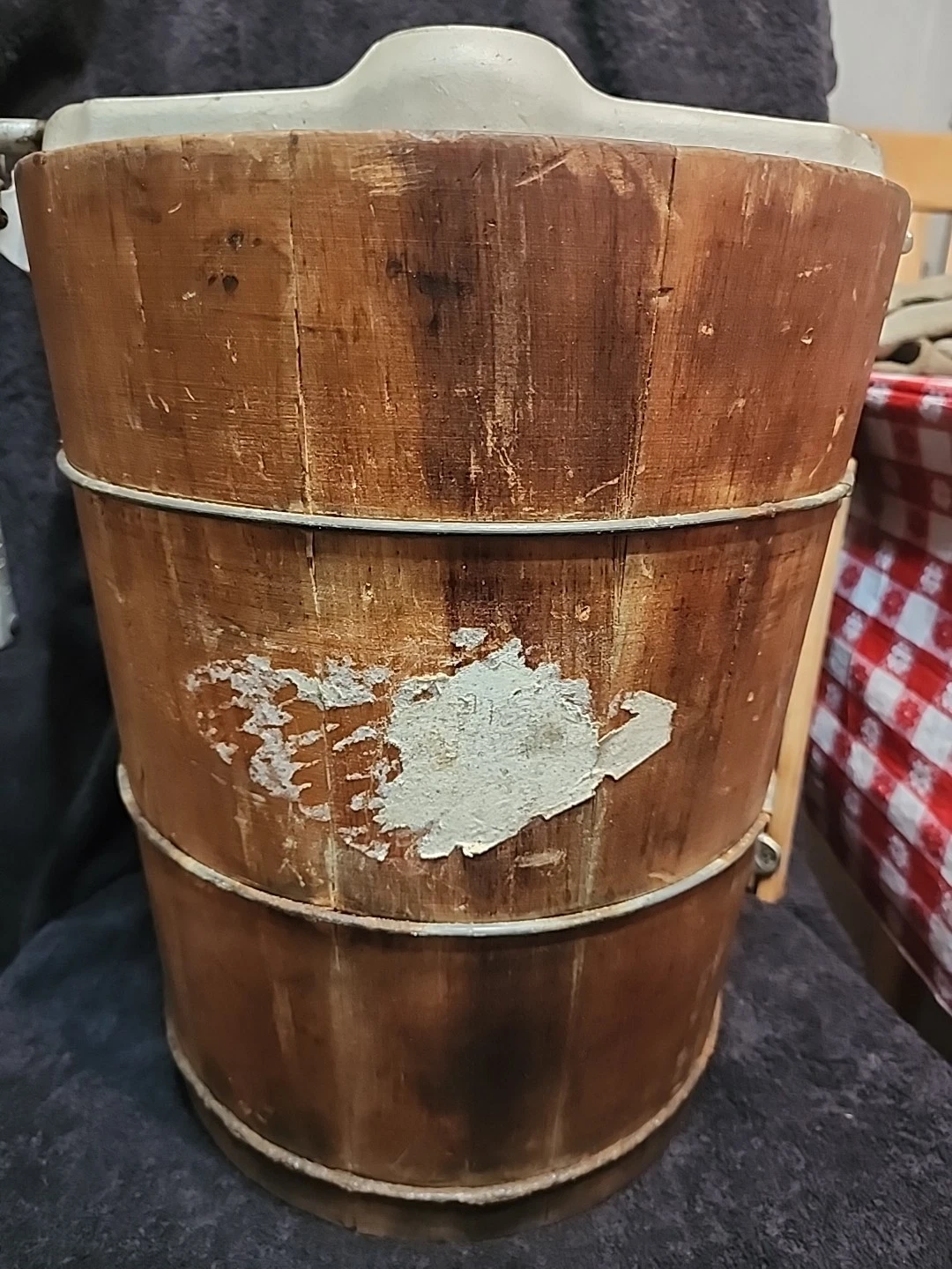 White Mountain Ice Cream Maker Hand-Crank Vintage 6 Qt