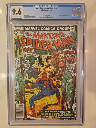 Amazing Spider-Man 166 CGC 9.6 Ow/w Marvel Comics 1977