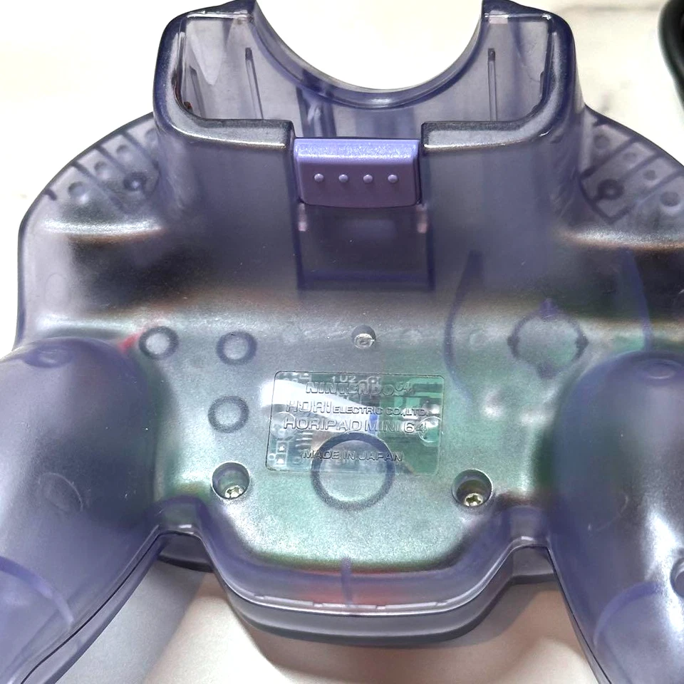 Mando Nintendo 64 HORI Pad Mini Transparente Púrpura Violeta N64 Japón Usado Probado Foto 3 de 4
