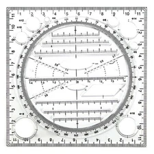 Multifunctional Circle Drawing Template, Geometric Drawing Tool, Measuring4267