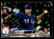 2018 Topps Update Brandon Mann Rookie Texas Rangers #US208