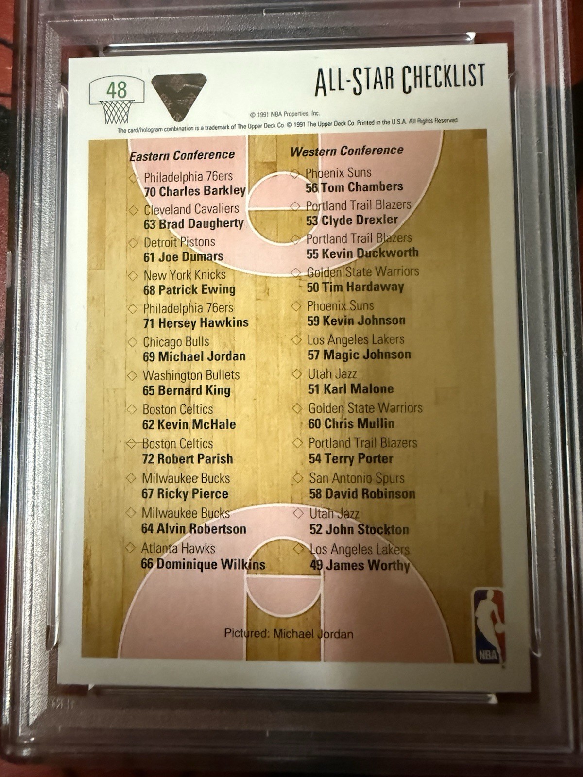 🔥michael jordan 91-92 💎PSA 9 Vintage Classic NBA checklist WOW❗️kobe*lebron🔥 view 10