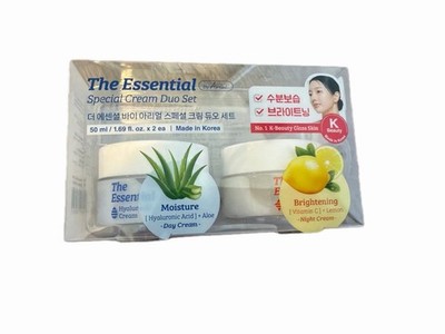 Ariul The Essential Day & Night Cream Duo 2x50ml Hyaluronic Acid Vitamin C Aloe