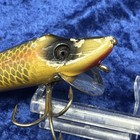 Vintage Lot Of 2 Wooden Heddon Vamps Large, Baby Lrig Hardware Parts Or Fish — photo 7