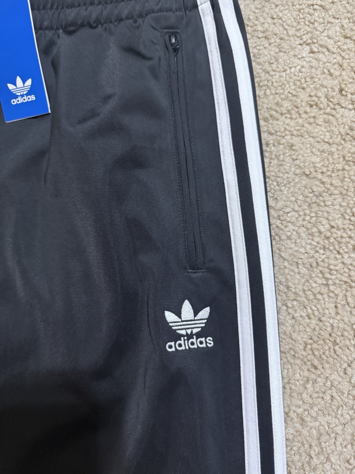 ADIDAS Originals Firebird Mens Tracksuit Jacket & Pants Set Black New All Sizes