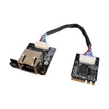 i226V Gigabit 2.5G Ethernet Server NIC Card M.2 A E Key RJ45 LAN 15cm Cable