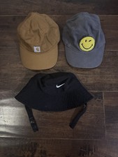 Infant hats - Nike Bucket Hat, Carhartt Hat and Smiley Face Hat