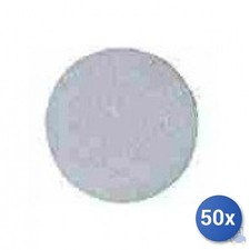 50x Feltrino Adesivo Tondo Bianco Mm 22 Pz 10