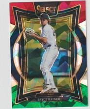 2025 SELECT BRYCE RAINER TIGERS ROOKIE #52 TRI COLOR CRACKED ICE PRIZM SP