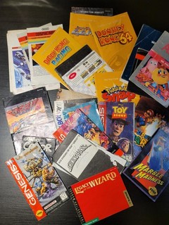 Vintage Video Game Manual Lot Nintendo Sega SNES N64 Genesis (Twenty)