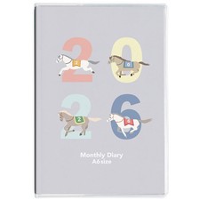Nakabayashi 2026 Planner Notebook Diary A6/Horse 2 NS-A601-26E2