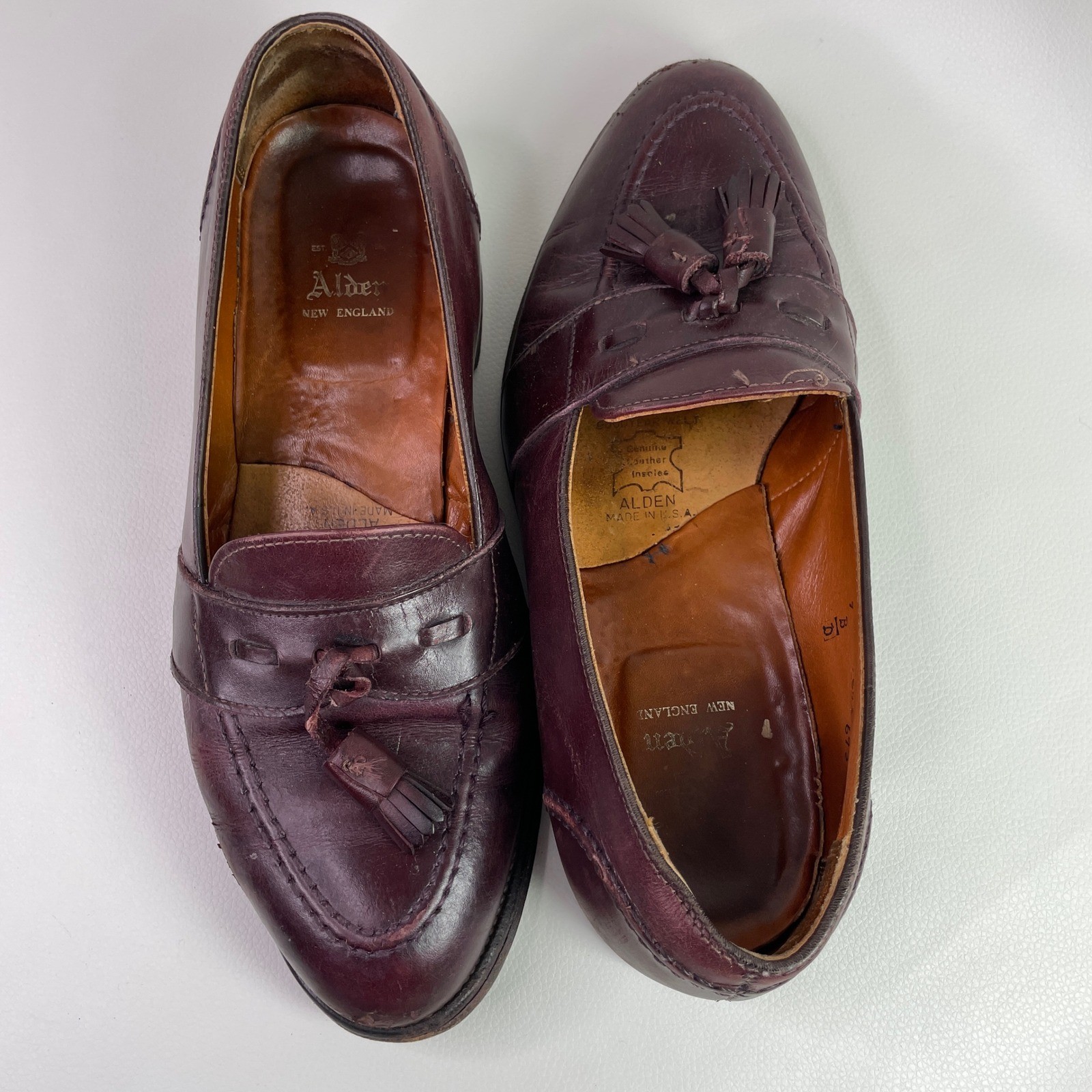 Alden 693 Burgundy Calfskin Tassel Loafer