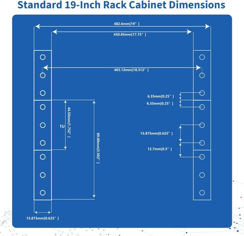 Premium 10-Socket Rack Power Strip with Built-in Surge Protector & LED Switches - Picture 8 of 11
