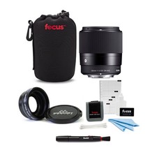 Sigma 30mm f/1.4 DC DN Contemporary Prime Lens Sony E-Mount Filter Bundle