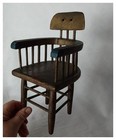 Antique Primitive, Folk Art, Miniature Windsor Chair — photo 3