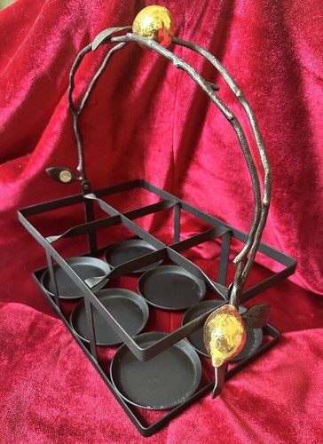 RARE Michael Aram - LEMONWOOD DRINK CADDY w/ 5 Original Glasses - Picture 10 of 18