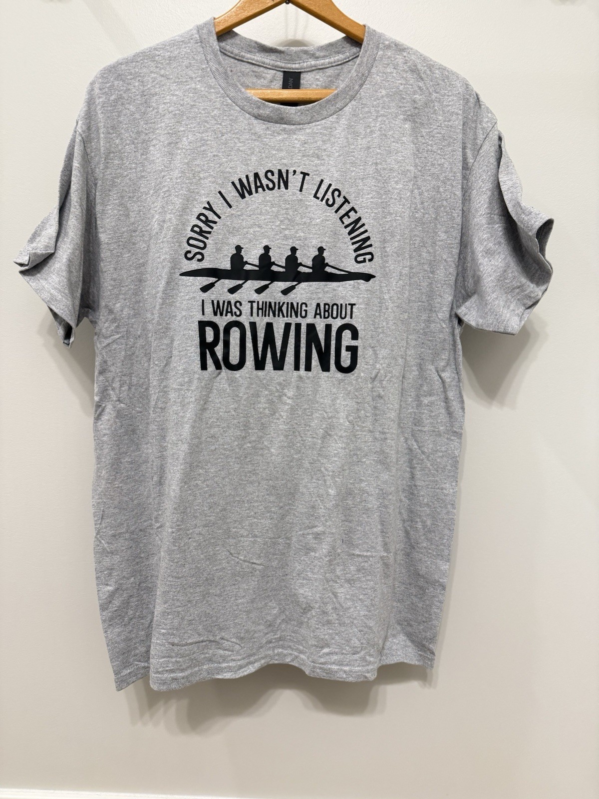 Scusate se non ascoltavo stavo pensando al canottaggio maglietta girocollo fila remi