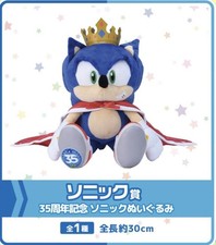 SEGA Lucky Kuji Sonic & Puyo Puyo 35th Anniversary Sonic Plush Toy Doll