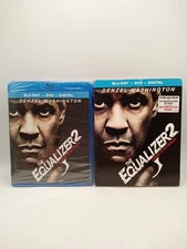 New! THE EQUALIZER 2  Blu-ray + DVD No Digital + Slipcover Sealed 