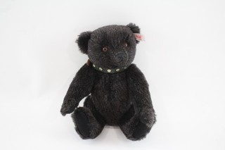 Steiff Jack The Black Alpaca Bear Teddy Bear Mohair EAN 662546 2007 W/ Ear Tag
