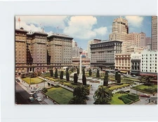 Postcard Union Square San Francisco California USA
