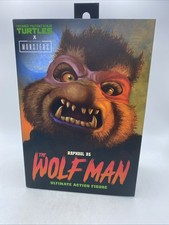 NECA Teenage Mutant Ninja Turtles X Universal Monsters Raphael as Wolfman NEW