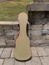 Nuevo estuche rígido para ukelele de concierto de tweed dorado UKC