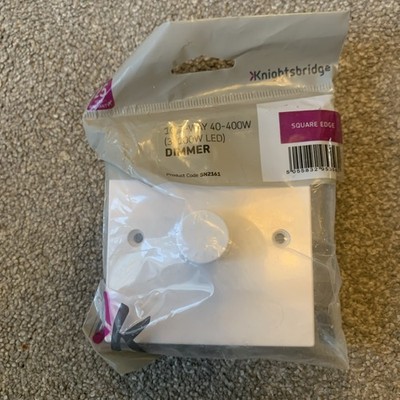Knightsbridge SN2161 1G 2-Wege 40-400W (3-100W LED) Leading Edge Dimmer